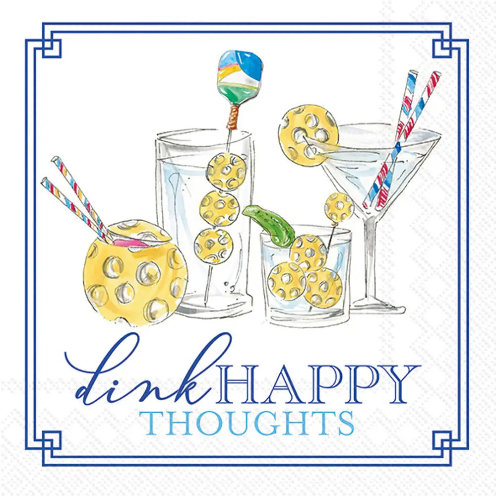 Pickleball Drinks Cocktail Napkins