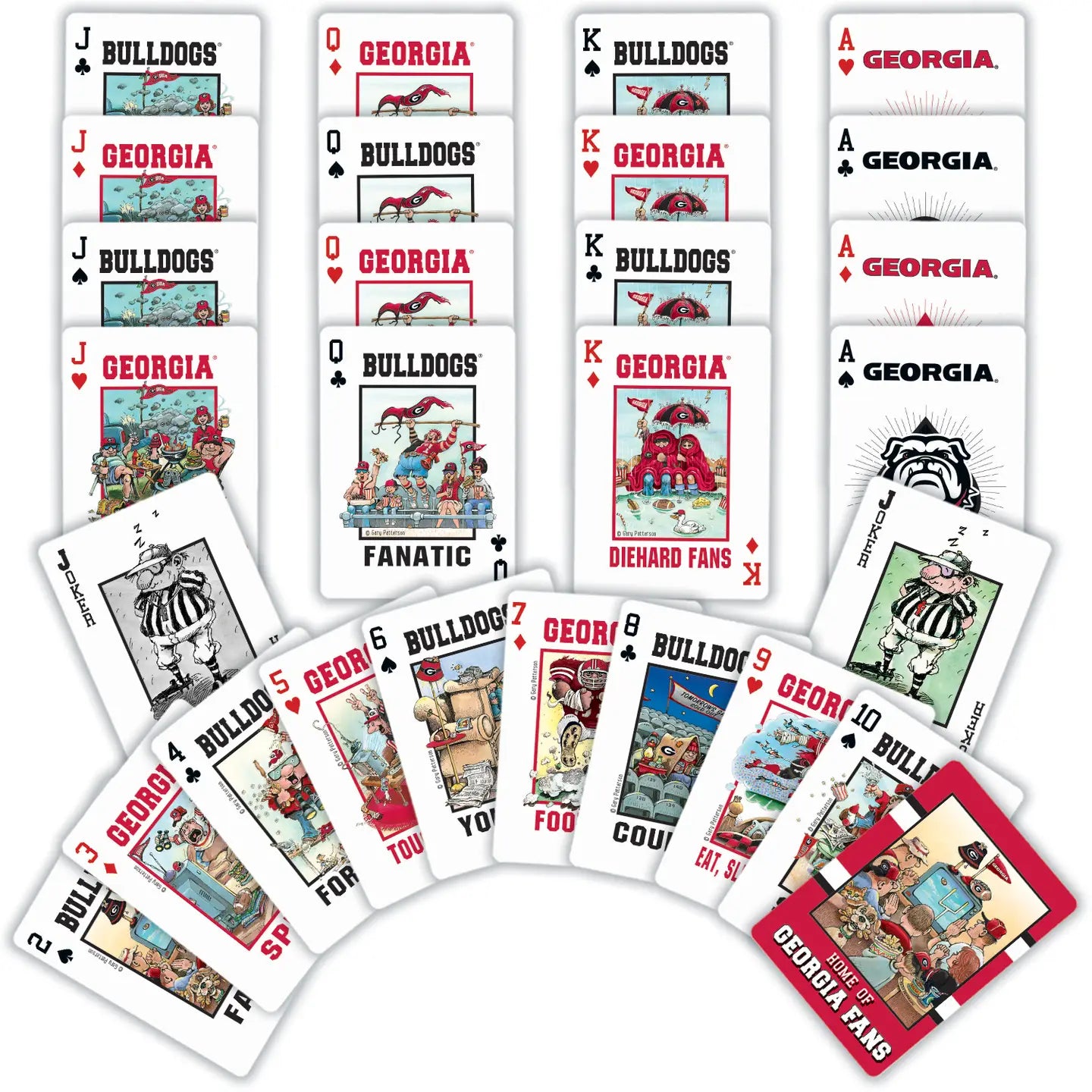 Georgia Bulldogs Fan Playing Cards