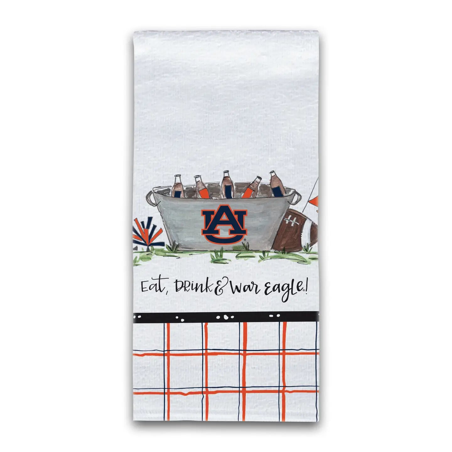 Eat, Drink, War Eagle Tea Towel