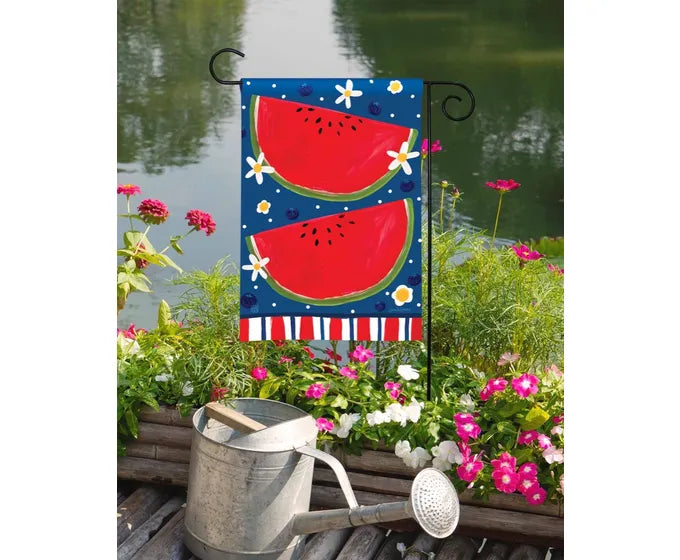 Watermelon Slices Garden Flag