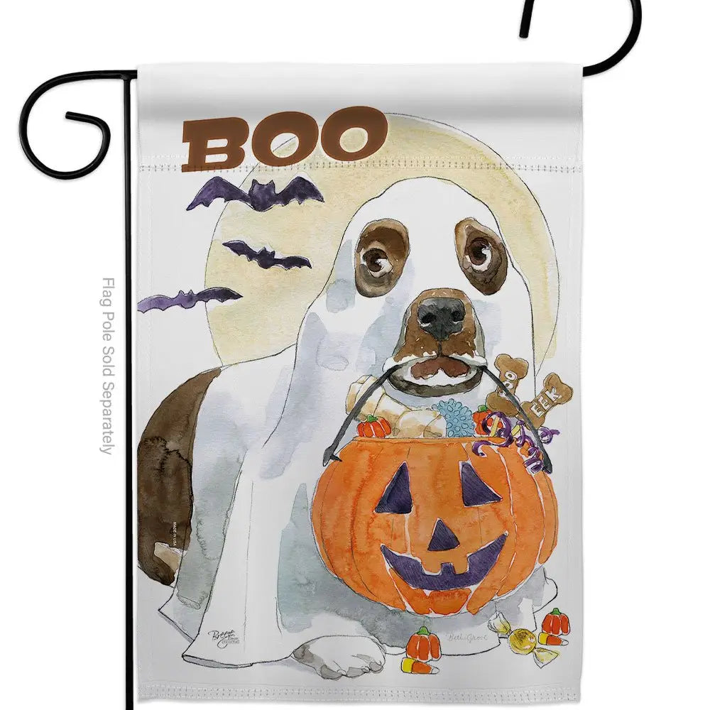 Boo Doggie Garden Flag