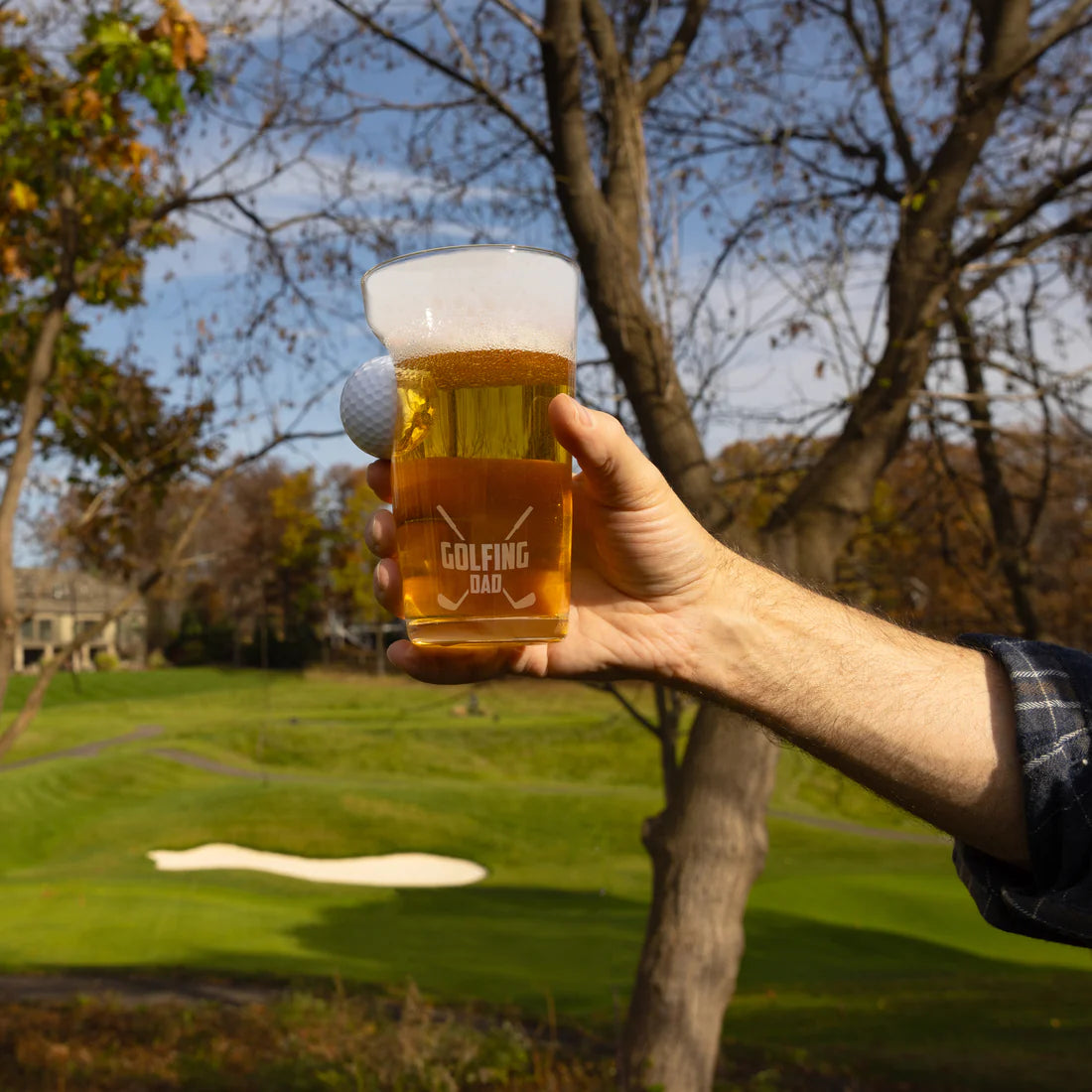 Golfing Dad Golf Ball Glass
