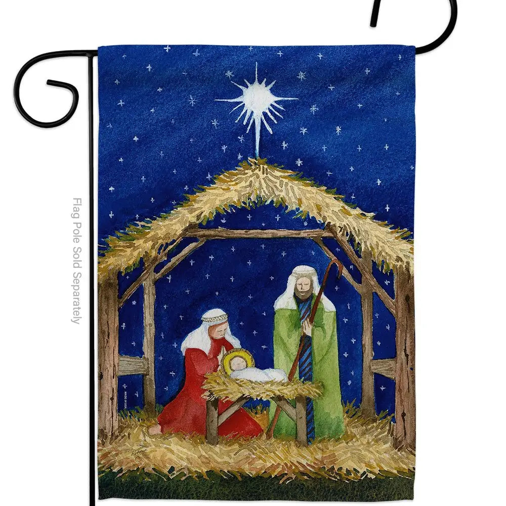 Nativity of Jesus Garden Flag