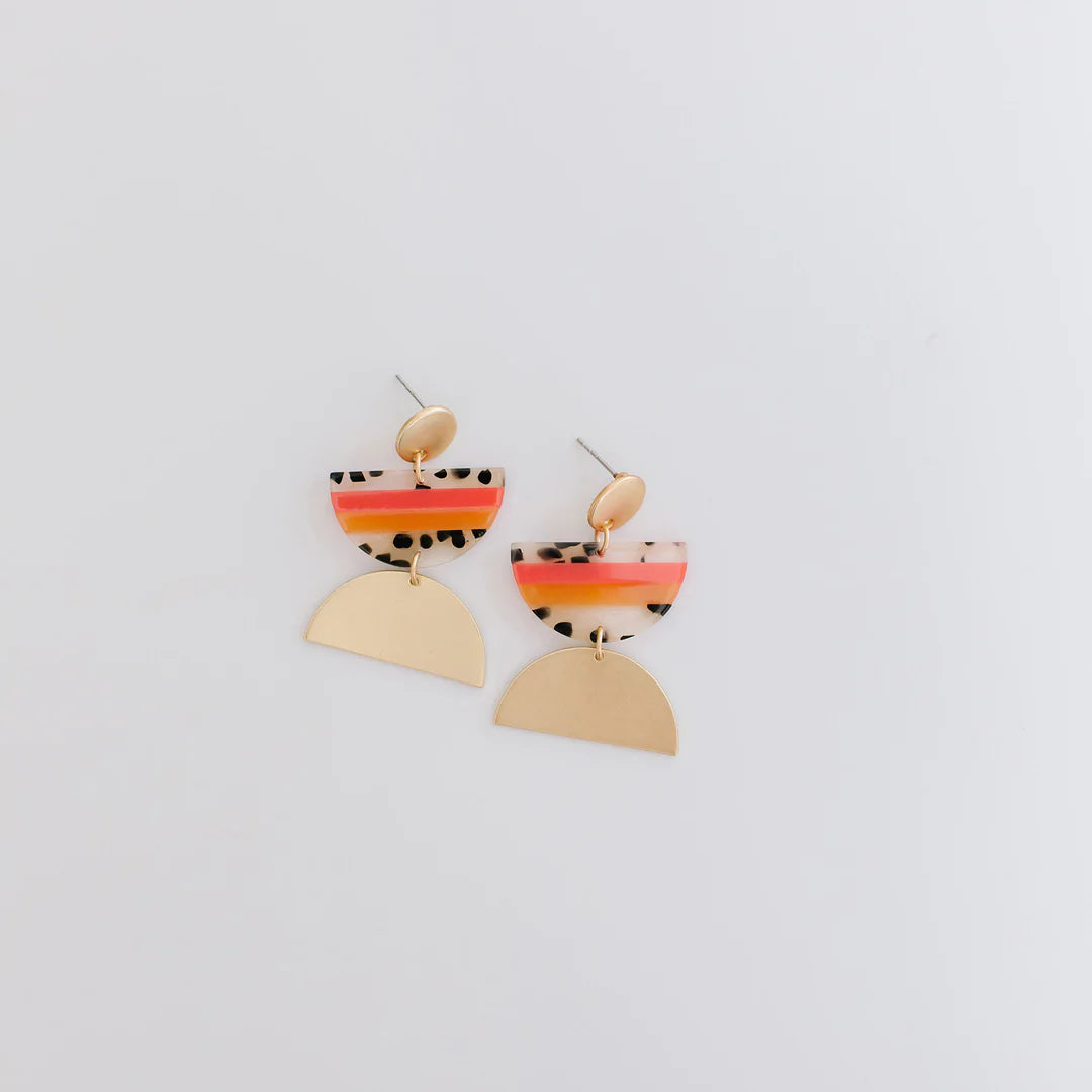 Jenna Earrings | Orange