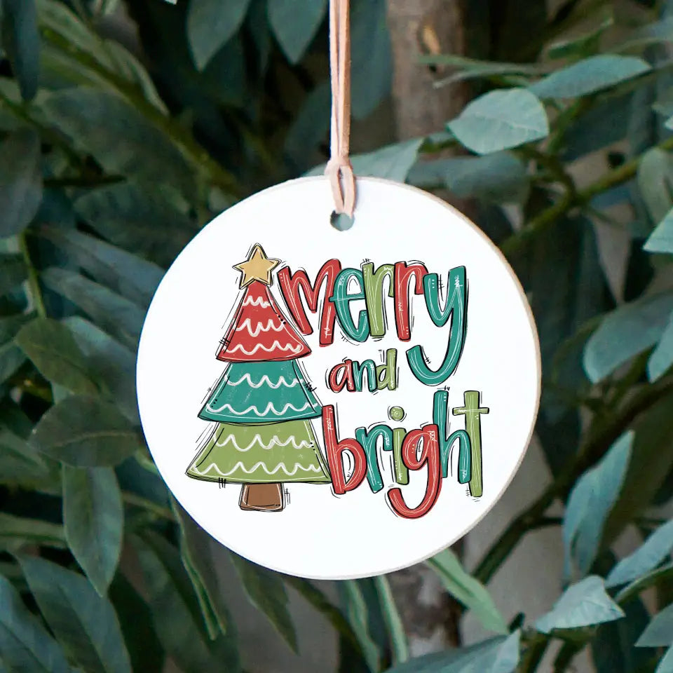 Merry & Bright Tree Ornament