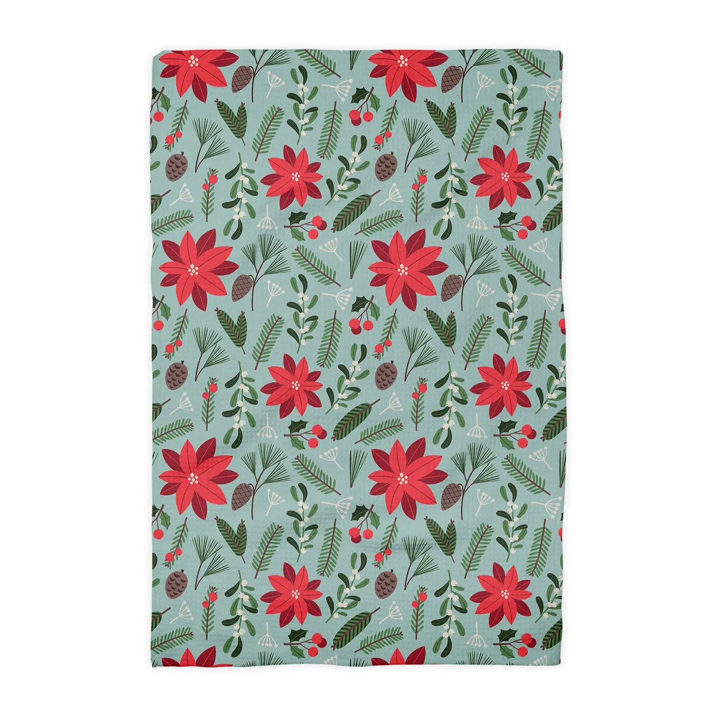 Christmas Poinsettia Kitchen Towel