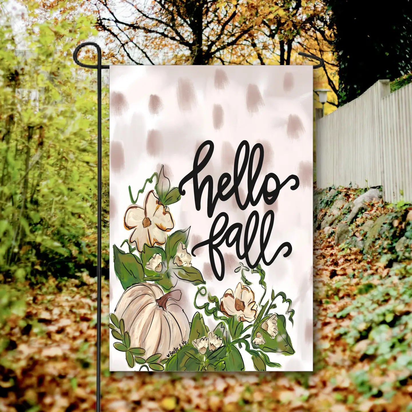 Cottonwood Hello Fall Garden Flag