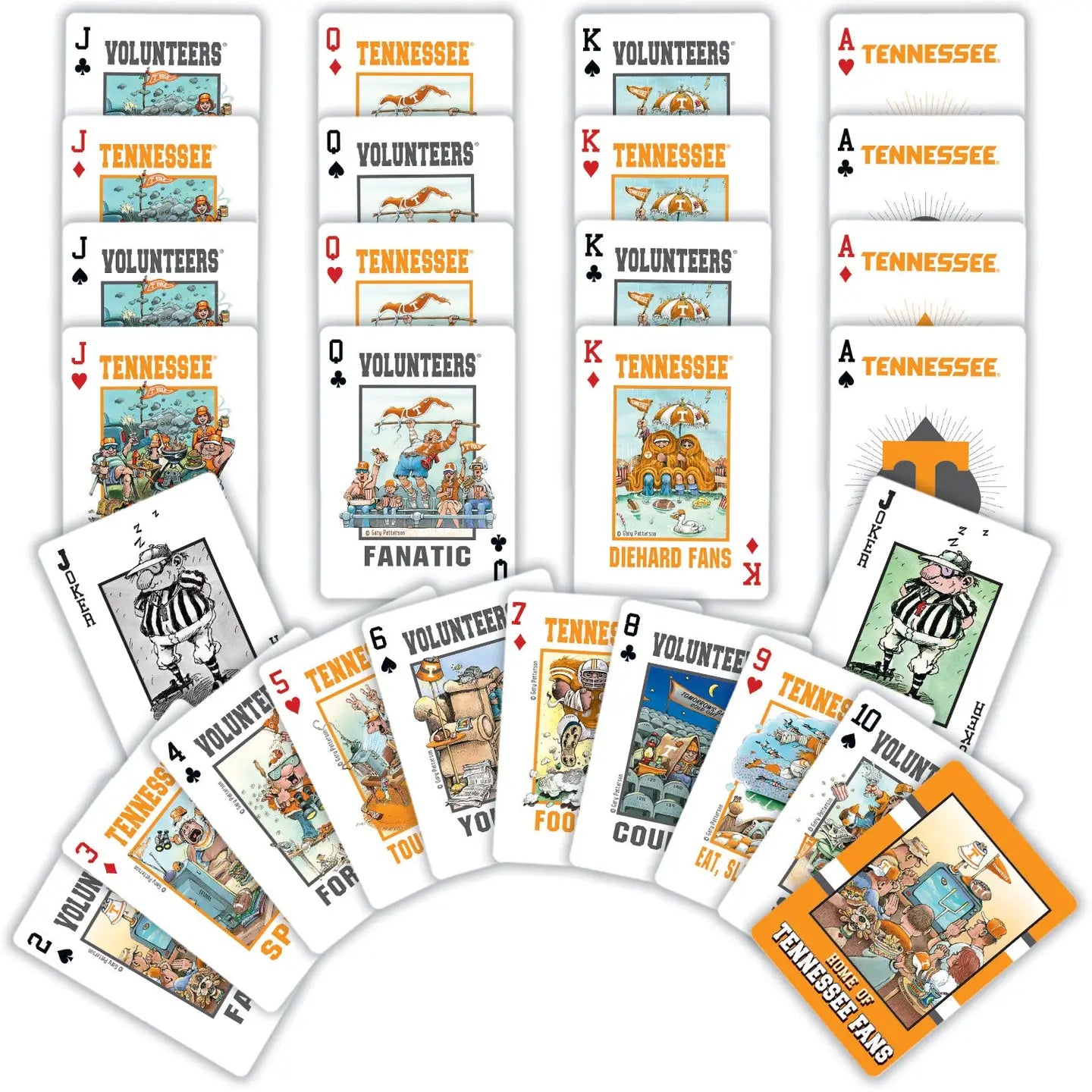 Tennessee Volunteers Fan Playing Cards