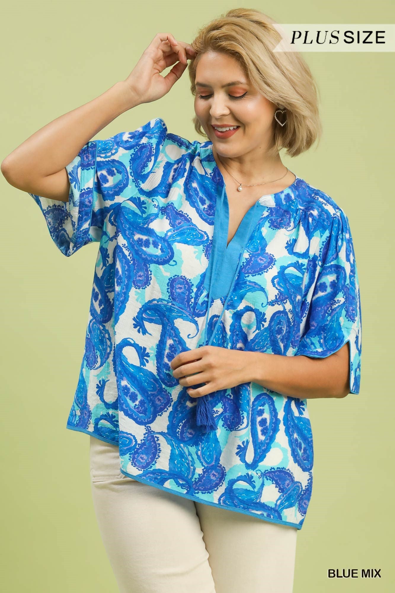 Octavia Top Blue | PLUS