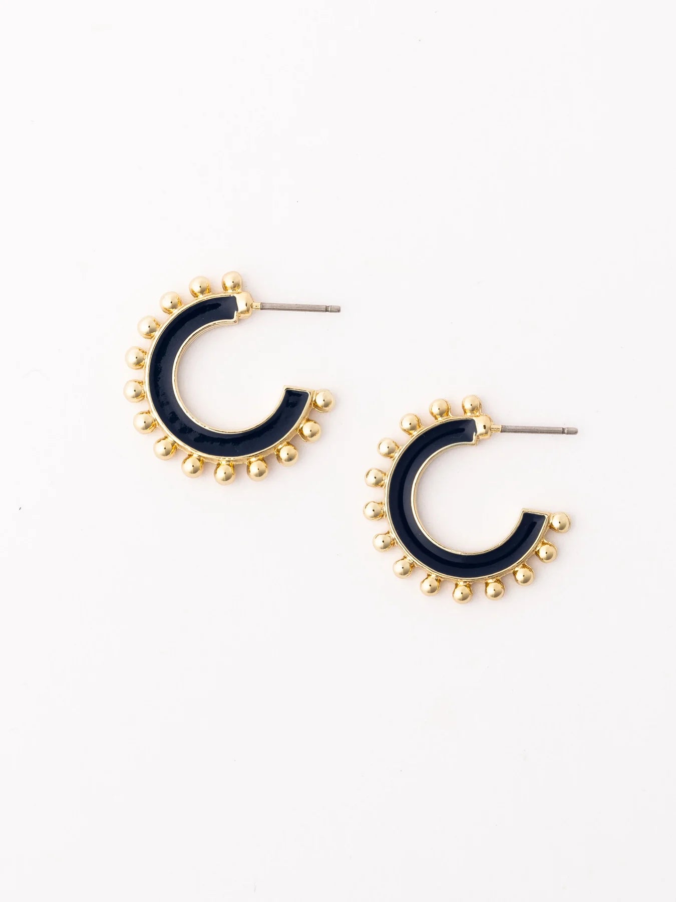 Navy Hadley Earrings | Small