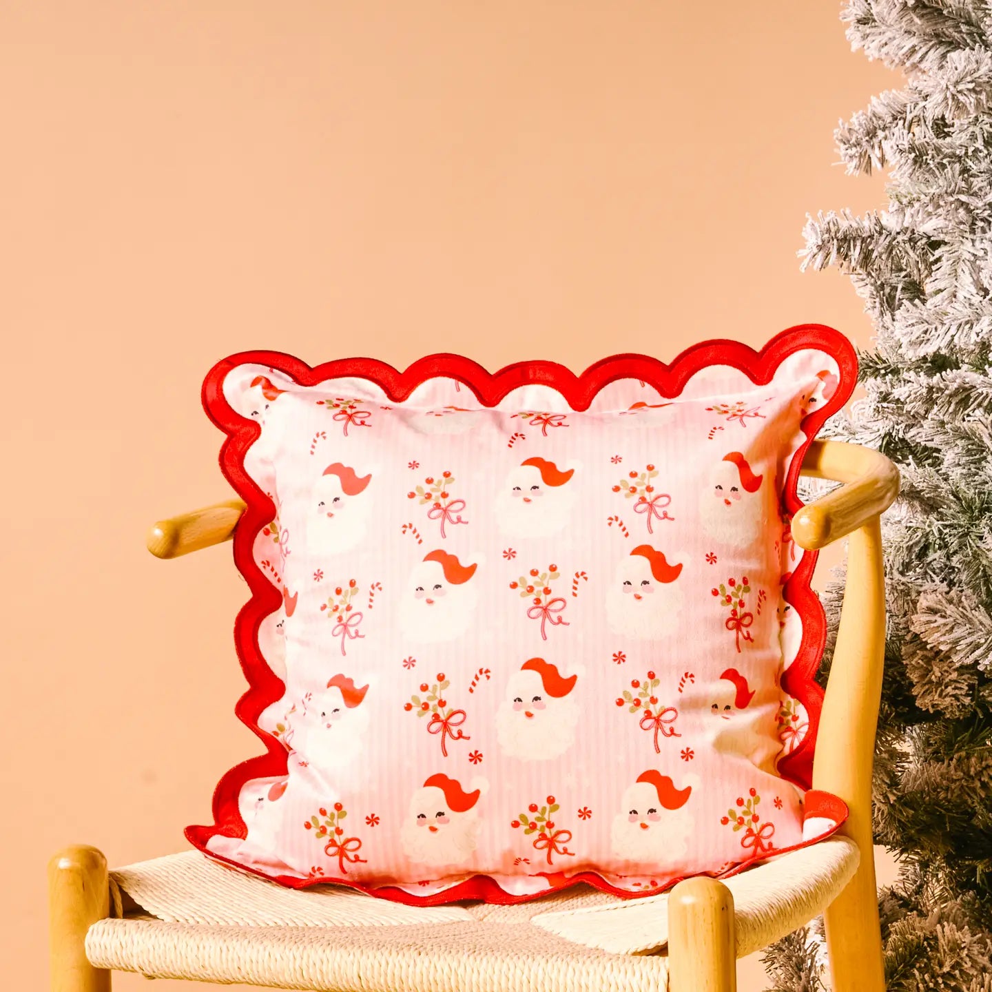 Holly Jolly Santa Pillow
