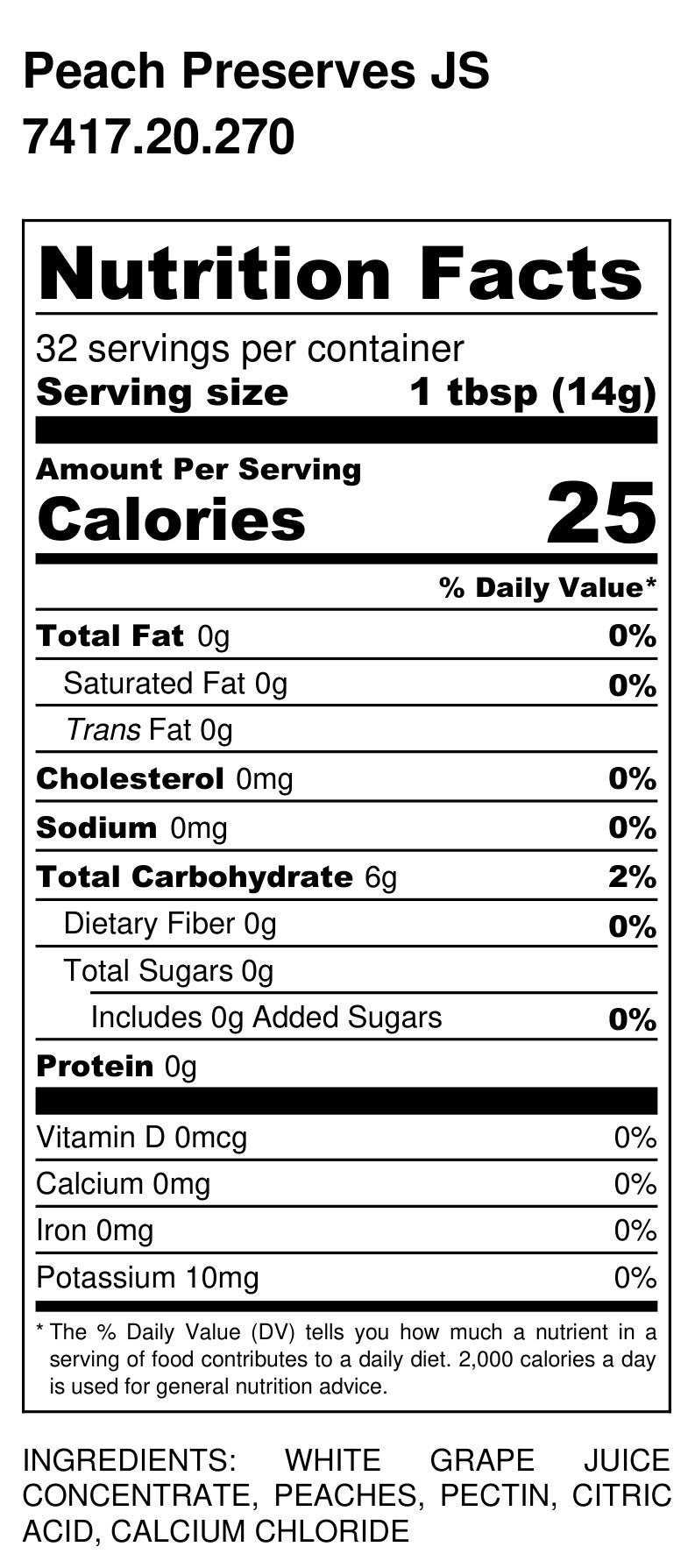 No Sugar Added Peach Preserves