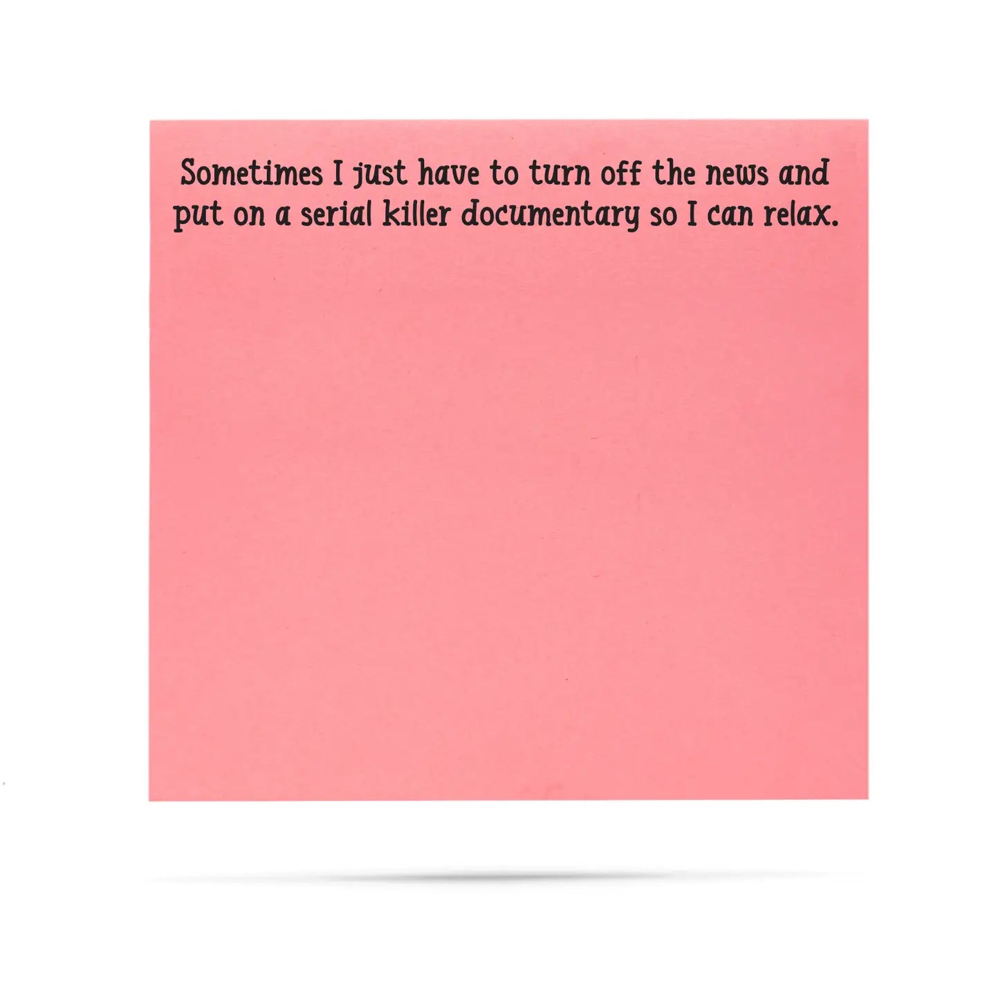 News and Serial Killer Documentary Sticky Notes