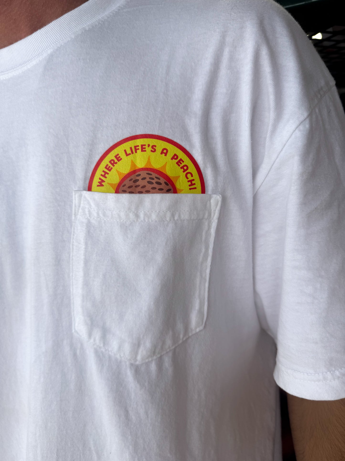 Life's a Peach Pocket Tee