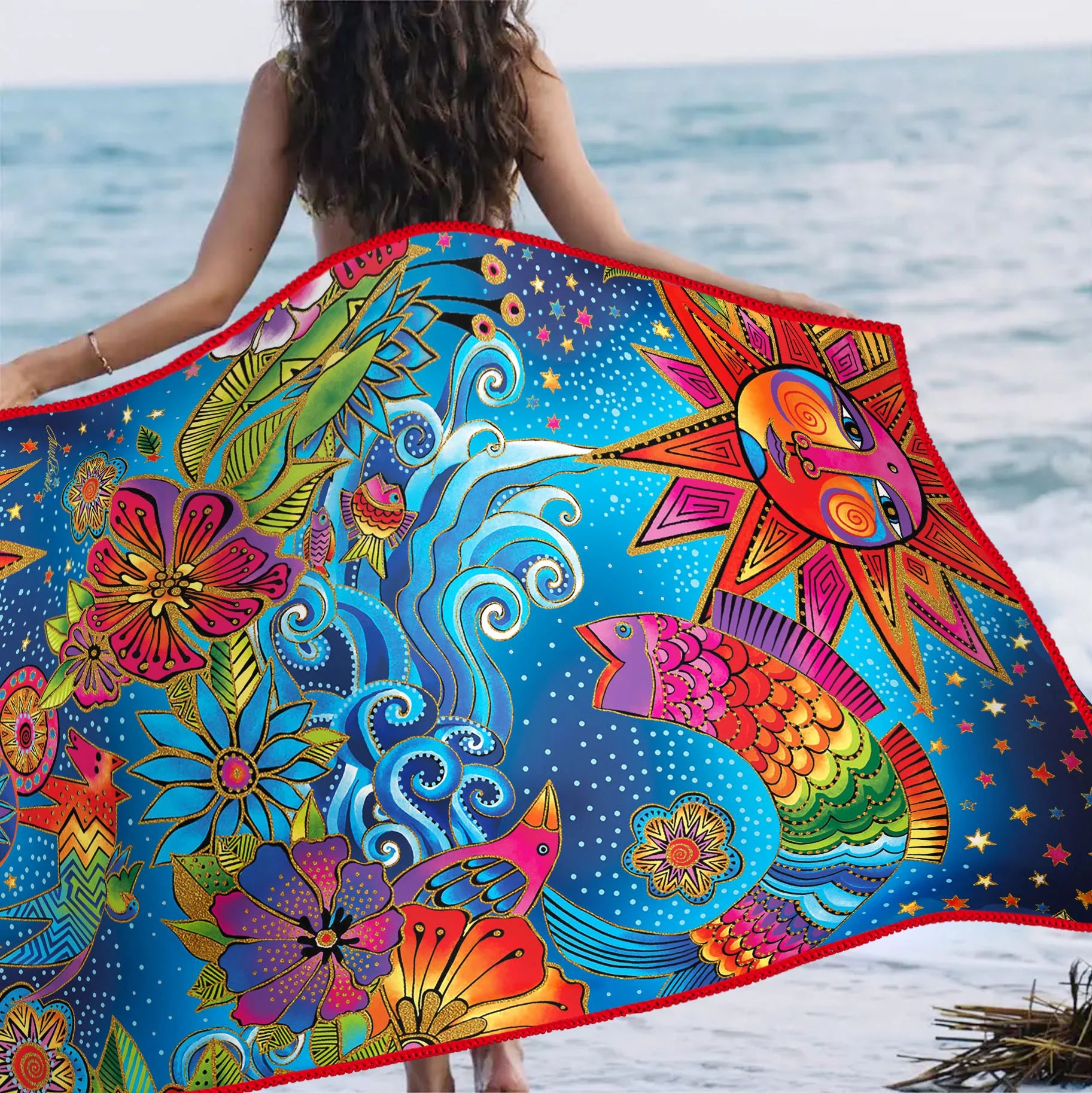 Celestial Magic Beach Towel