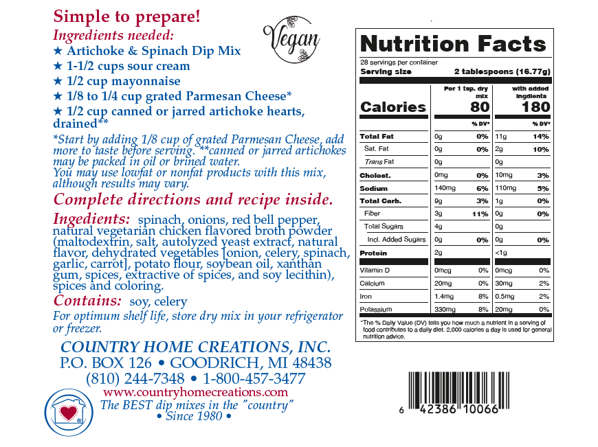 Artichoke & Spinach Dip Mix
