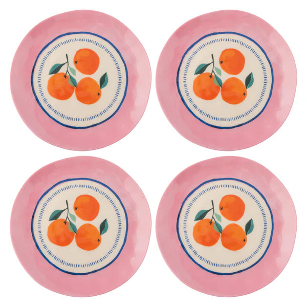 Oranges Salad Plate Set