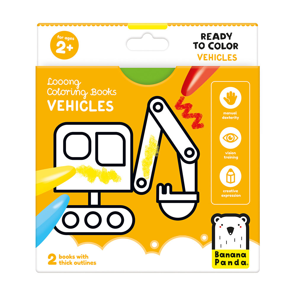 Looong Coloring Books | Vehicles 2+