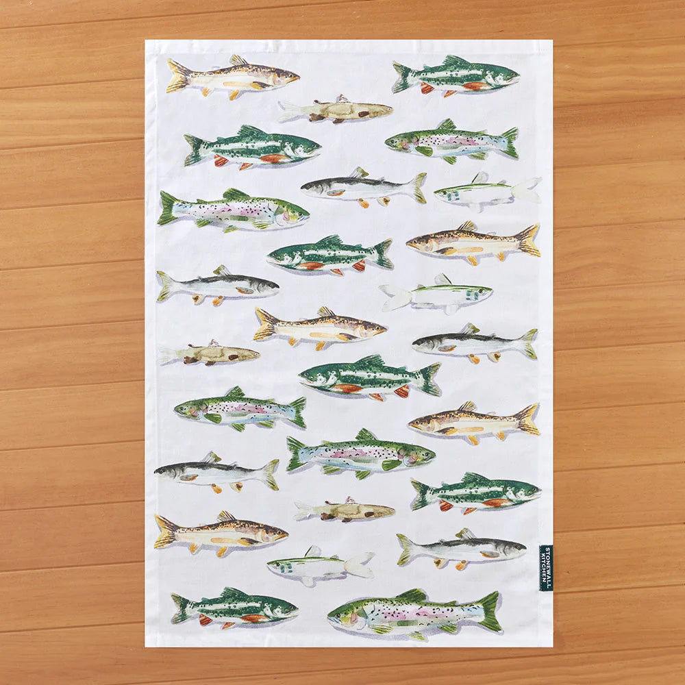 Rainbow Trout Tea Towel