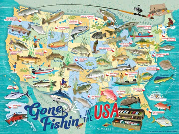 Gone Fishin' In the USA Puzzle