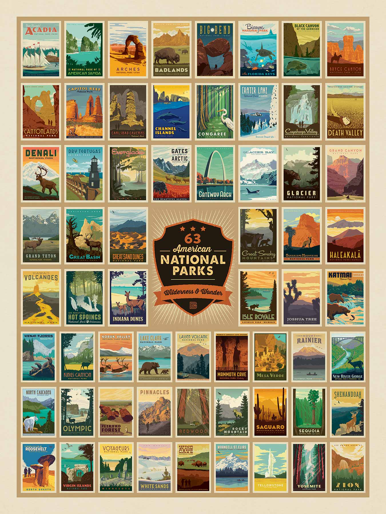 National Parks Wilderness & Wonder Puzzle