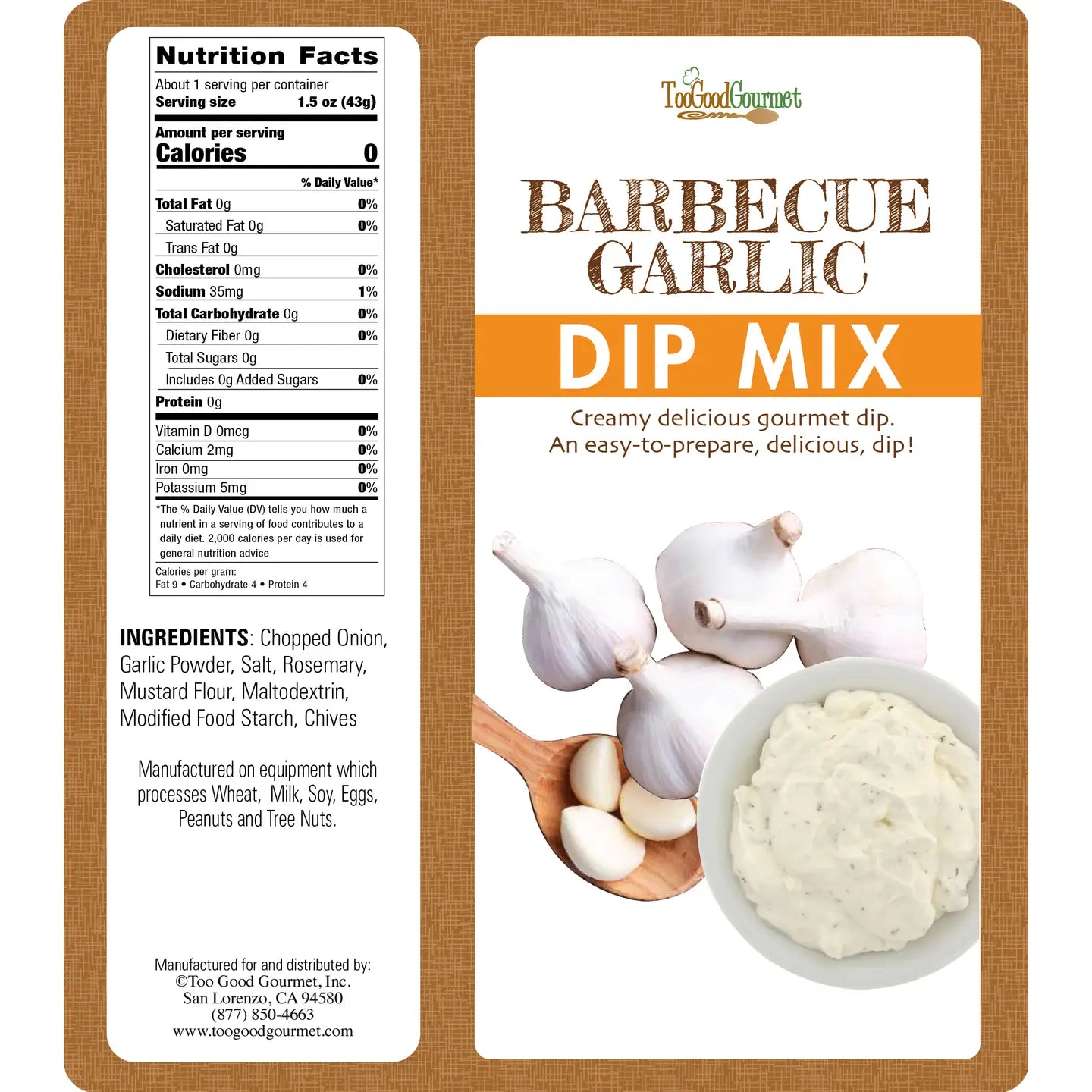 BBQ Garlic Dip Mix