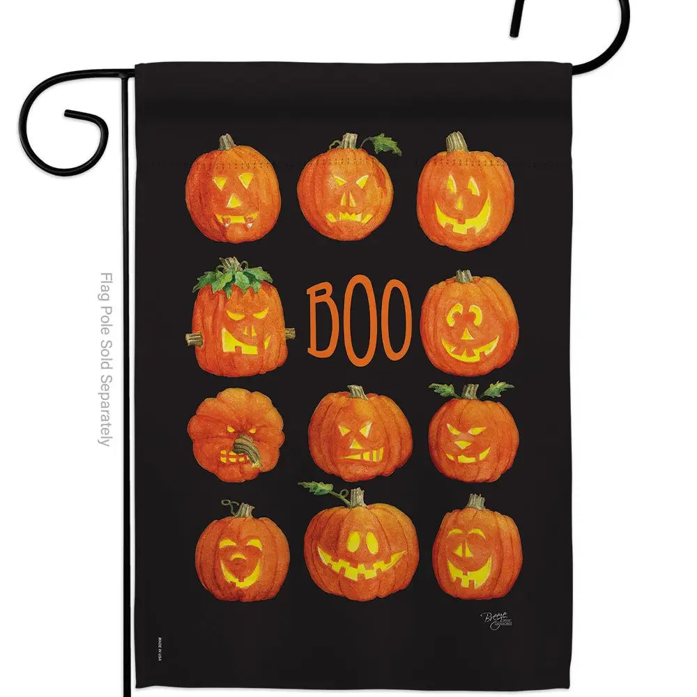 Pumpkins Boo Garden Flag