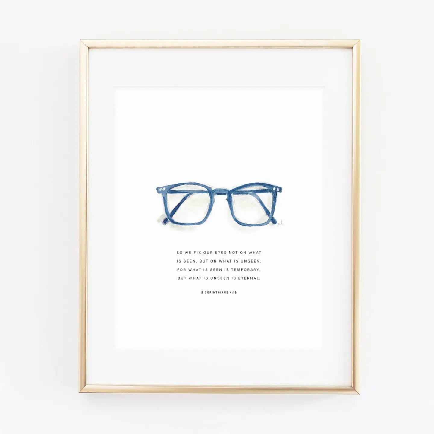 Glasses Scripture Print