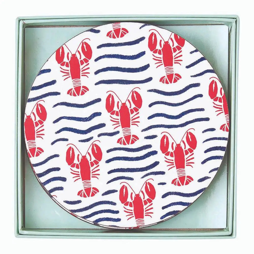Lobster Waves Coasters