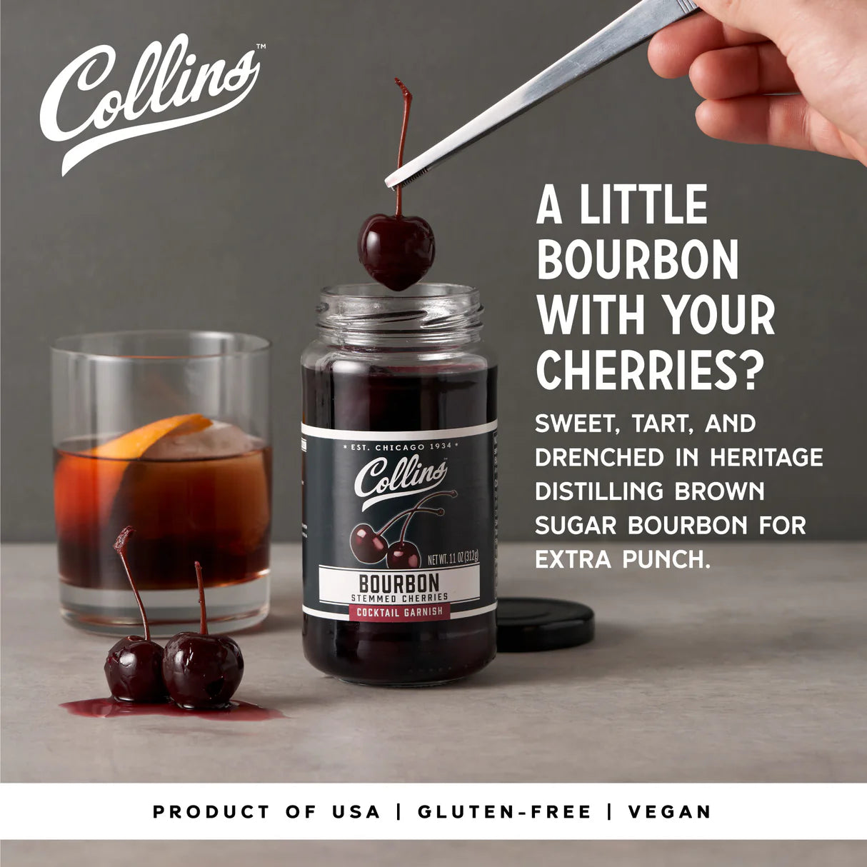 Bourbon Cherries 11oz