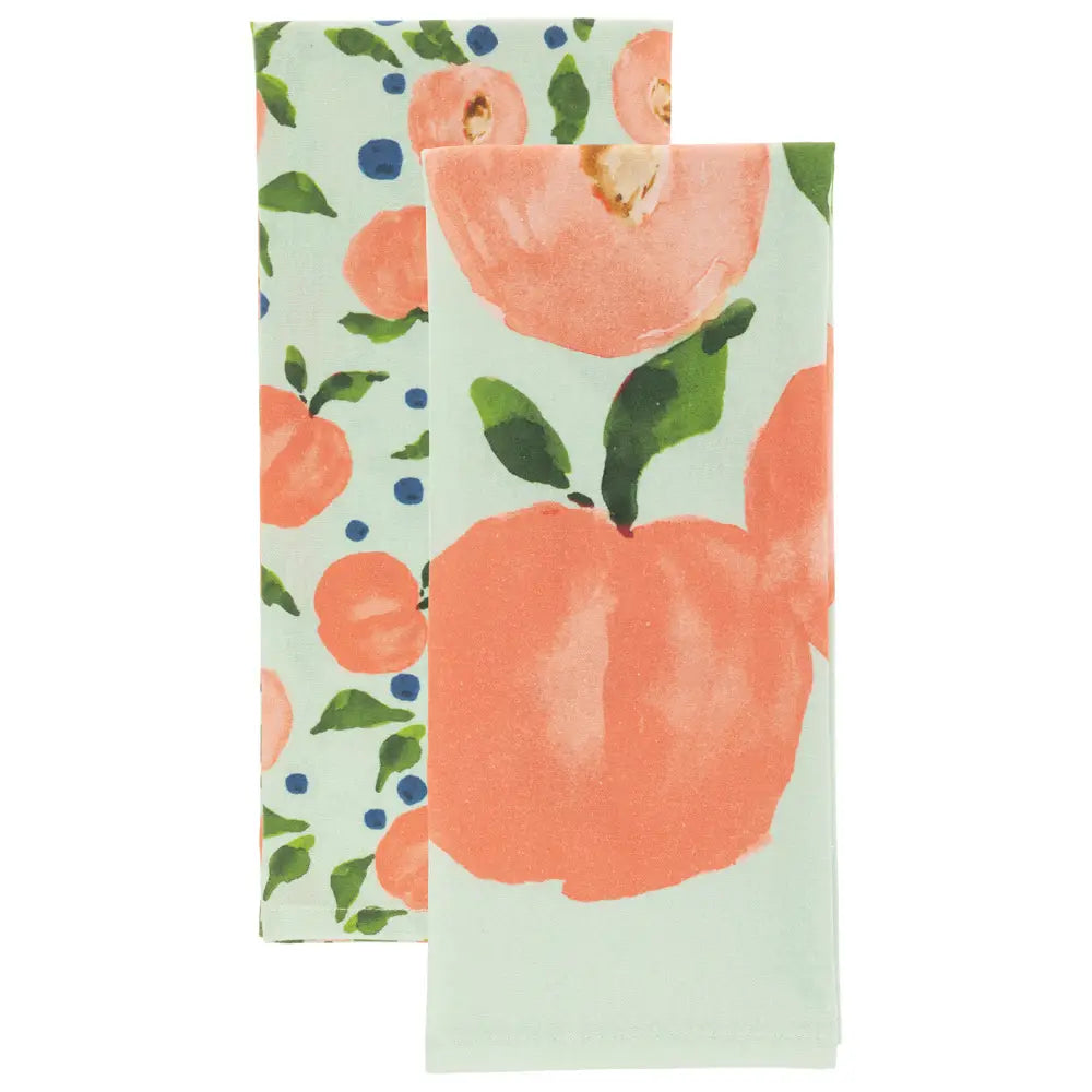 Peaches Tea Towel Set
