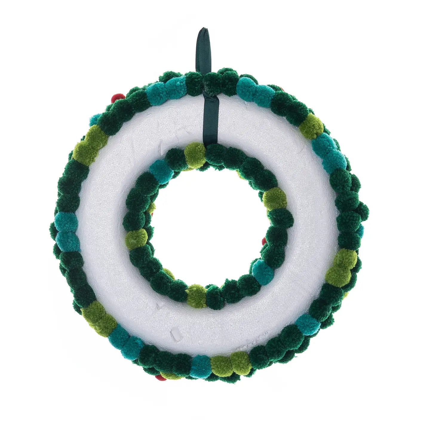 Christmas Pom Pom Wreath
