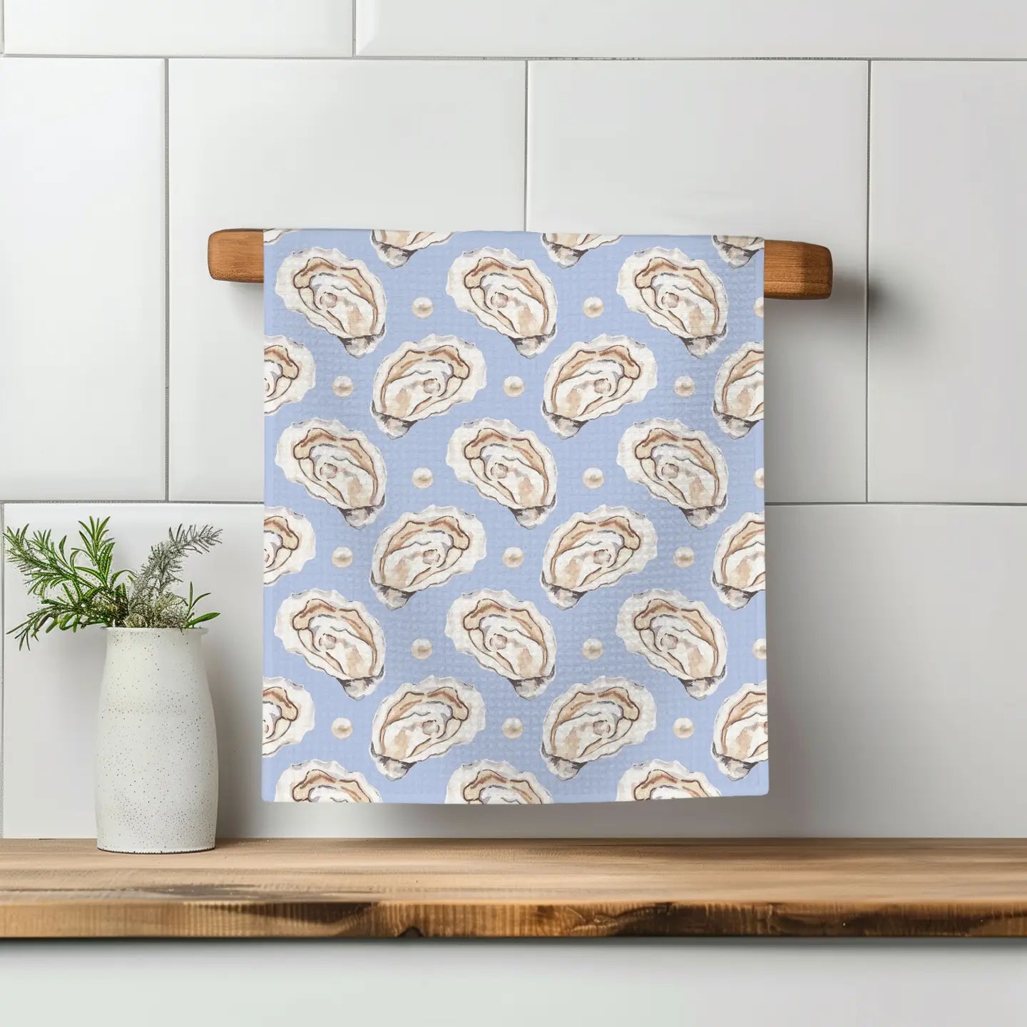 Oyster Shell Kitchen Towel