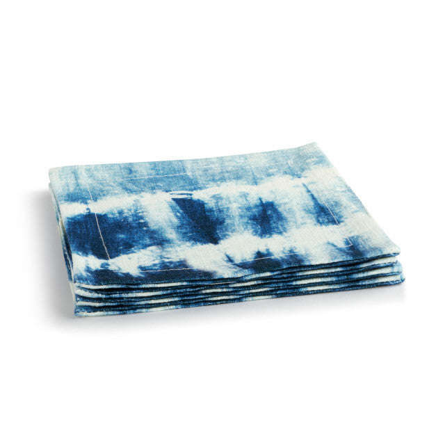Coastal Shibori Cocktail Napkin
