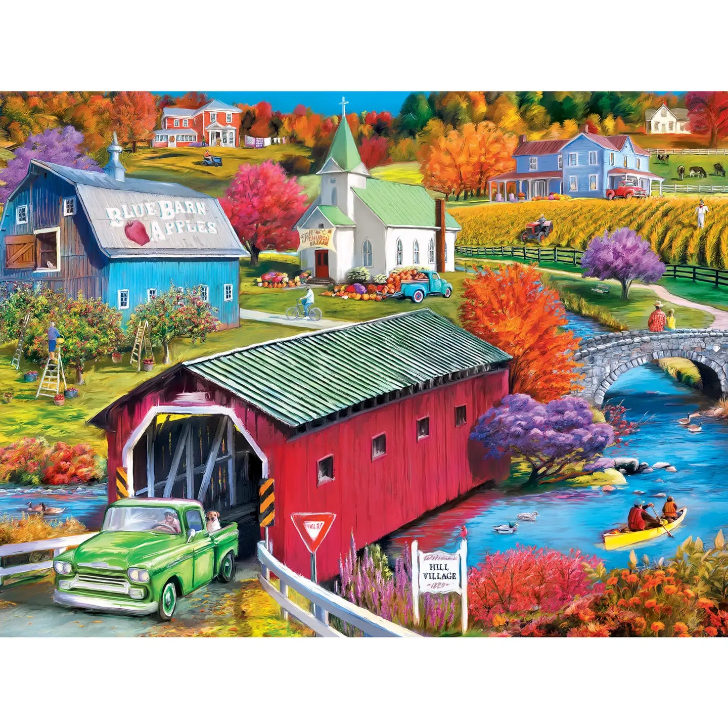 Hill Village Covered Bridge Puzzle