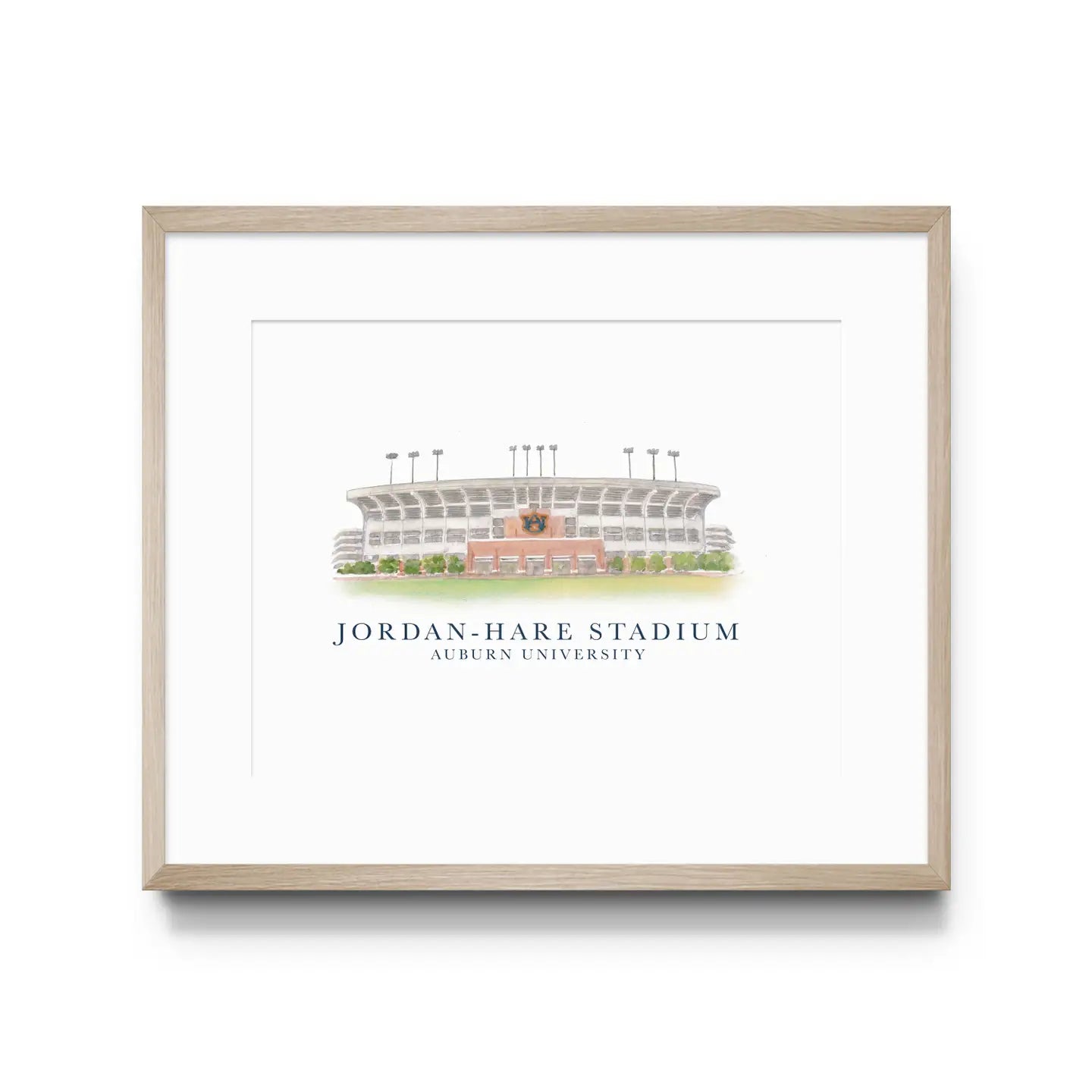 Jordan Hare Stadium Print |8X10
