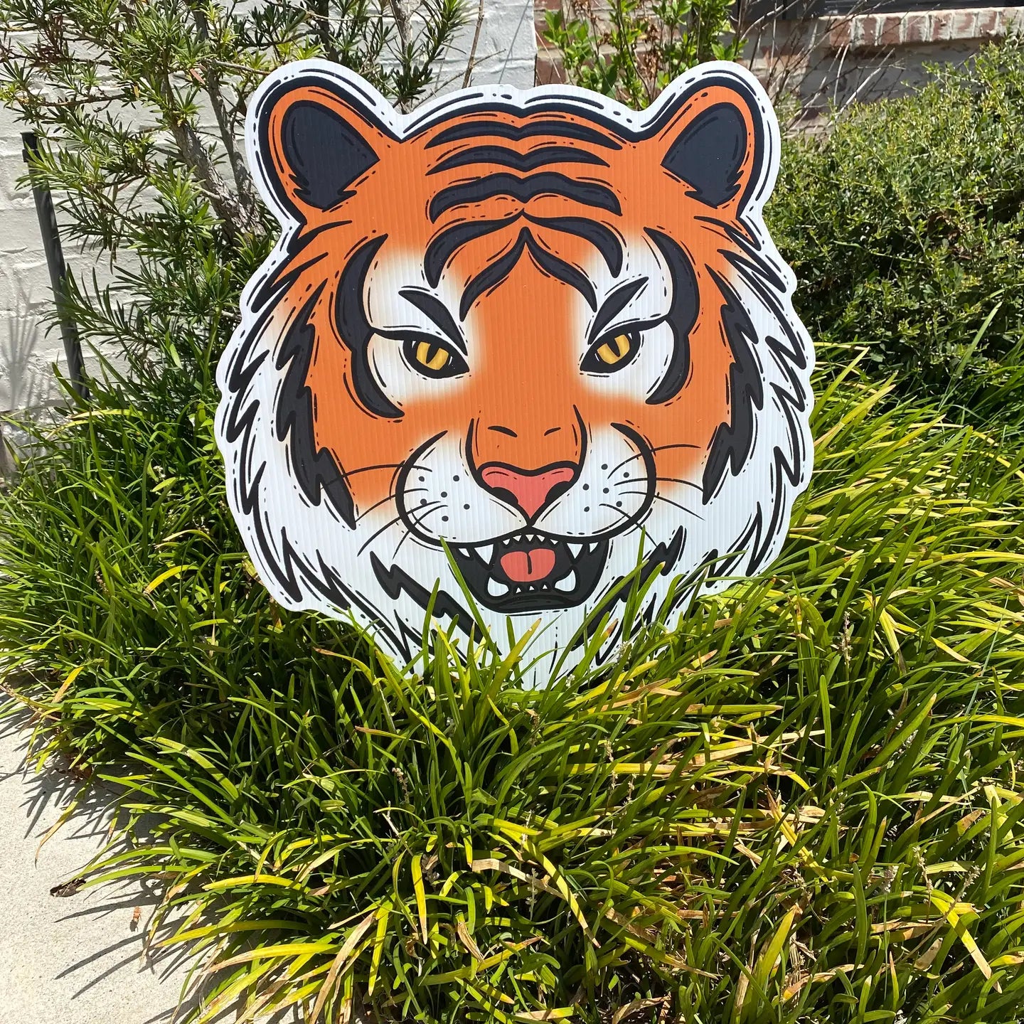 Orange Tiger Yard Sign