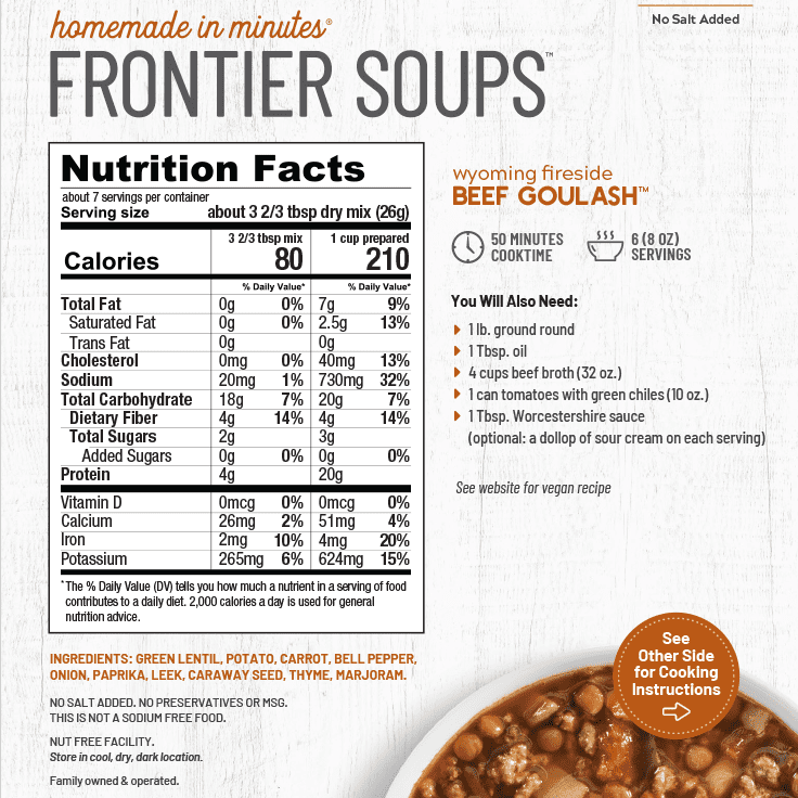 Wyoming Fireside Beef Goulash Mix