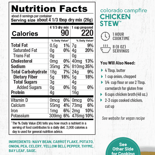 Colorado Campfire Chicken Stew Mix