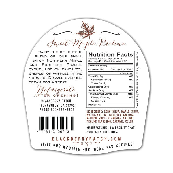 Maple Praline Syrup
