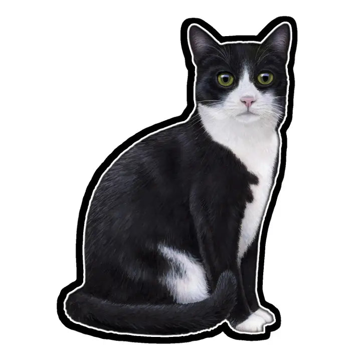 Black & White Cat | Sticker