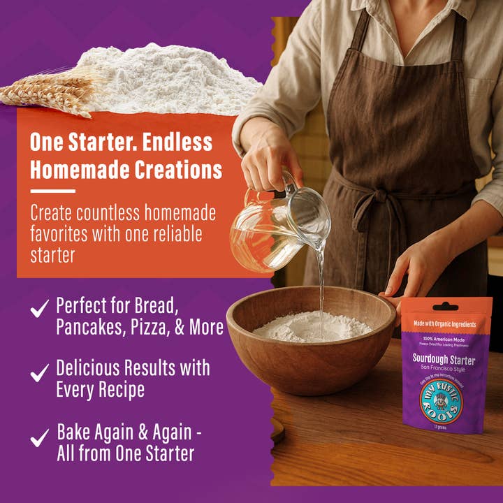 Organic, Non-GMO Sourdough Starter | Freeze Dried |
