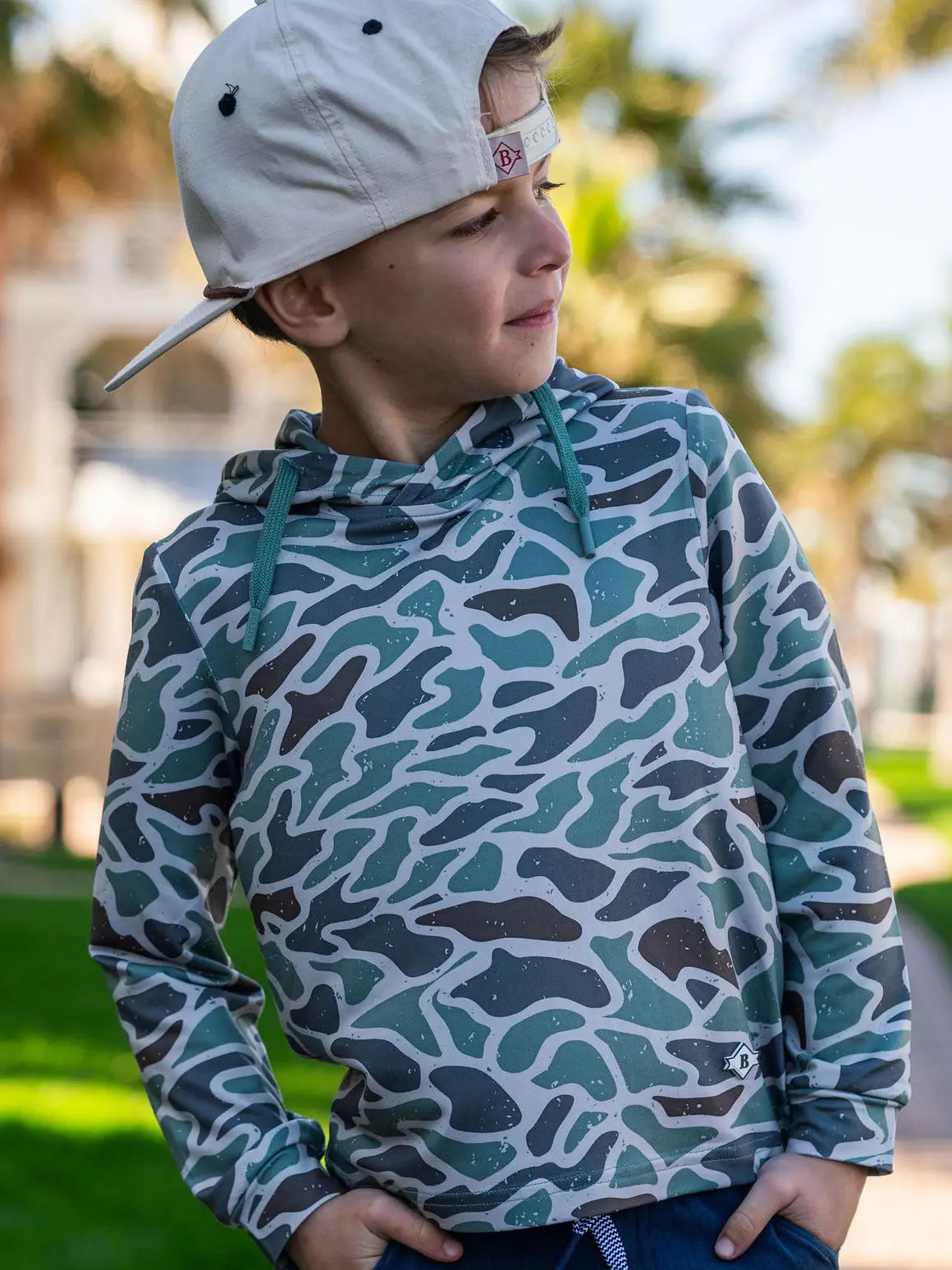 Youth Performance Hoodie | Retro Duck Camo