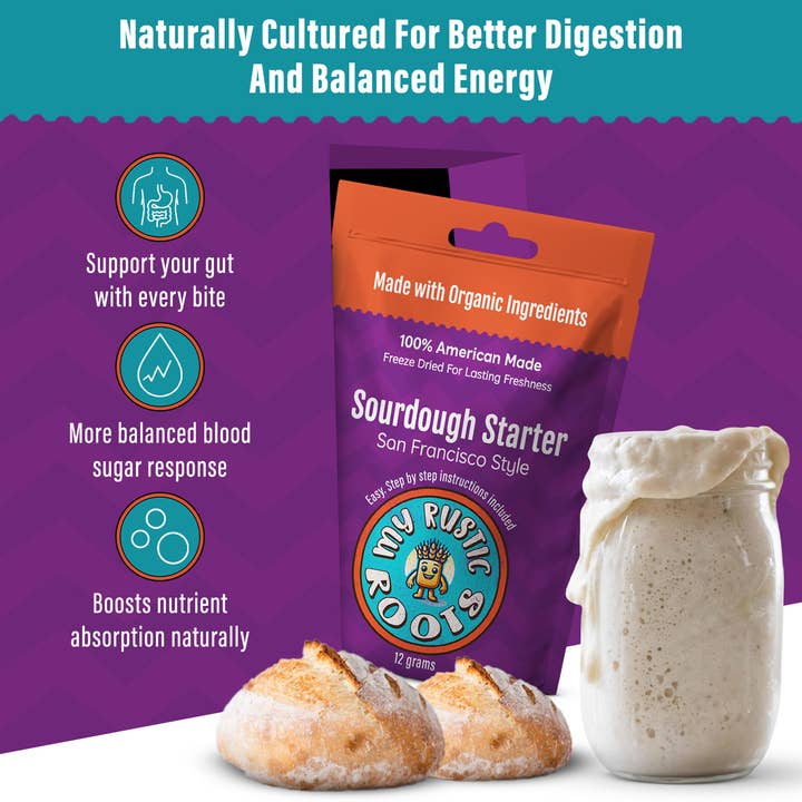 Organic, Non-GMO Sourdough Starter | Freeze Dried |
