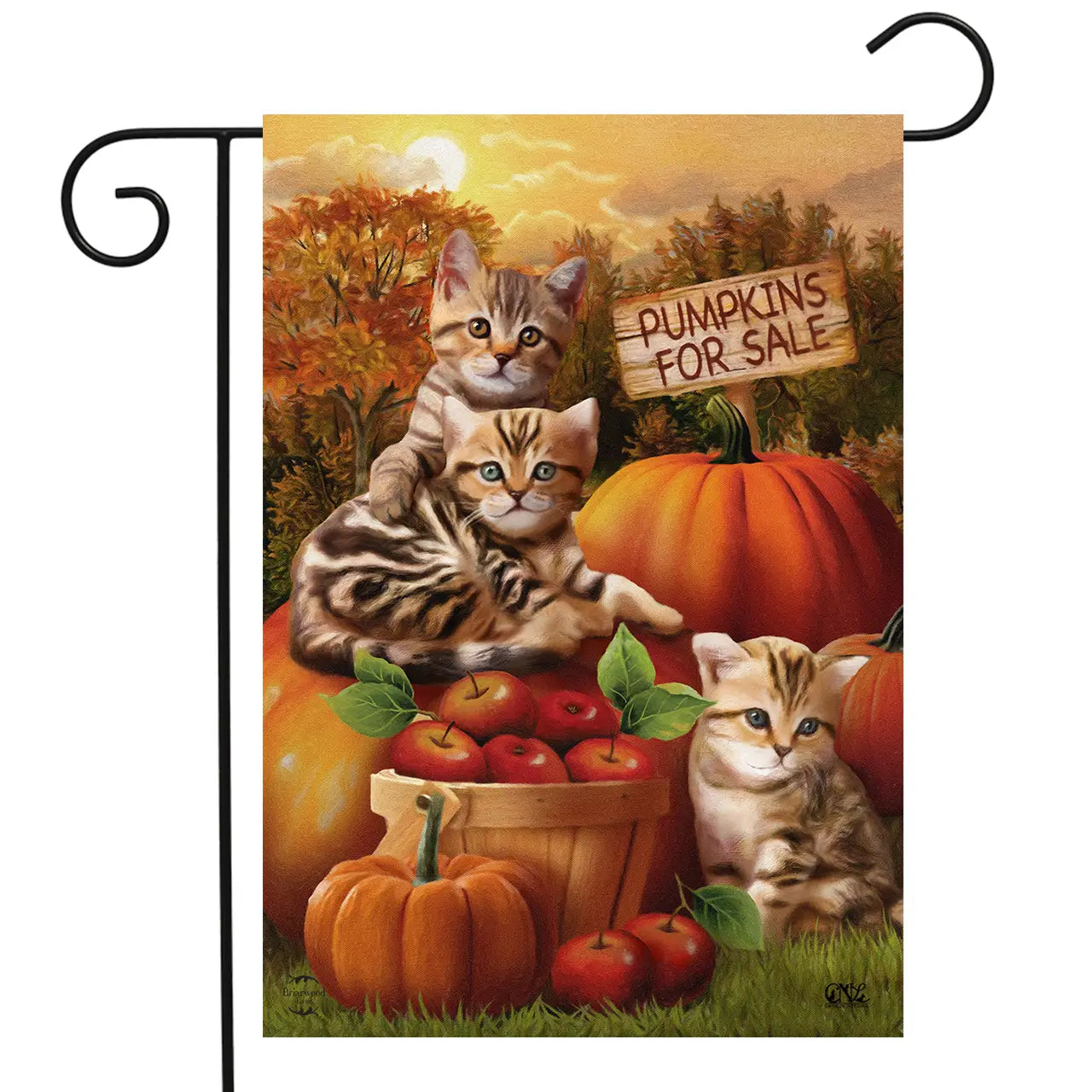 Fall Kittens Garden Flag