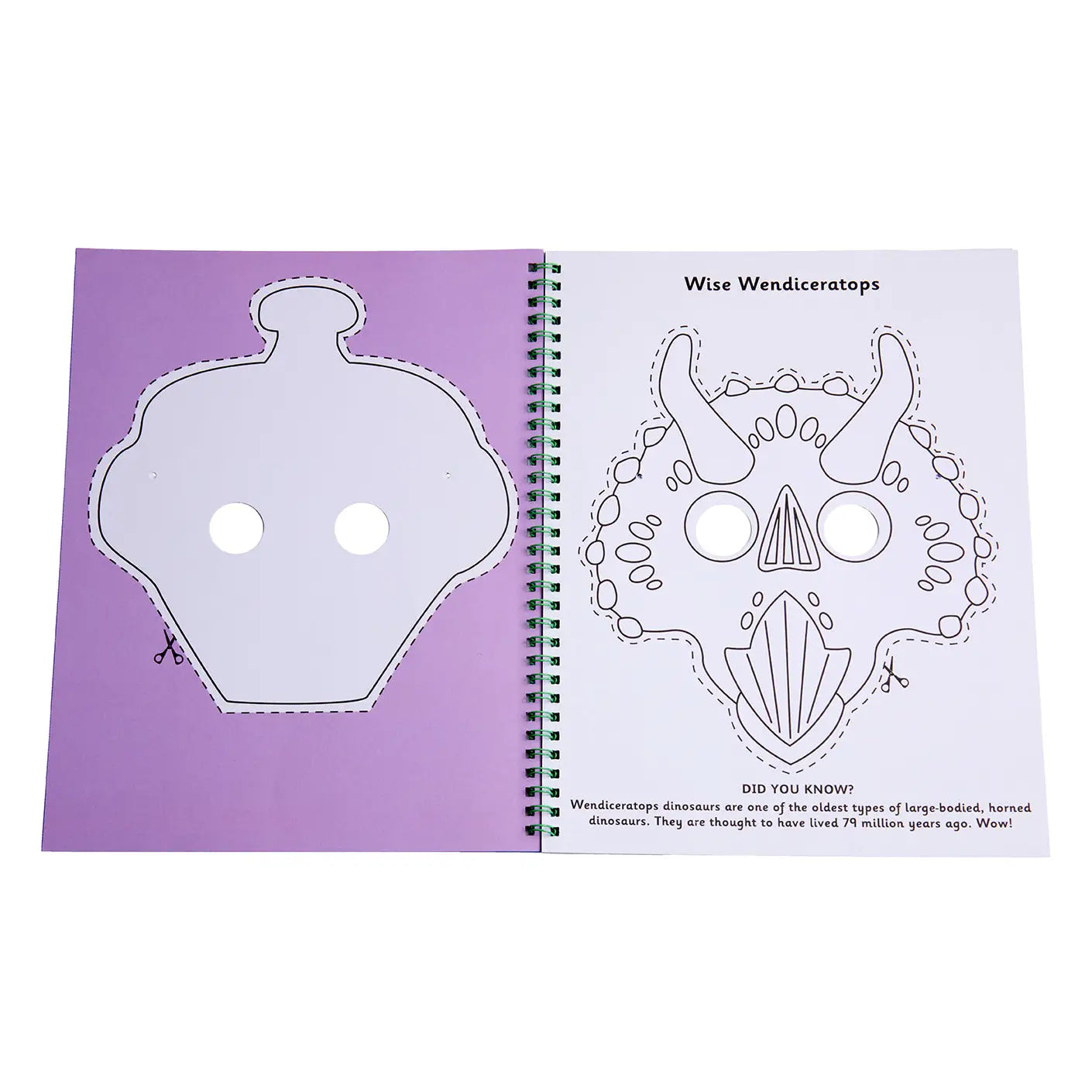 Color & Cut Masks: Dinosaurs