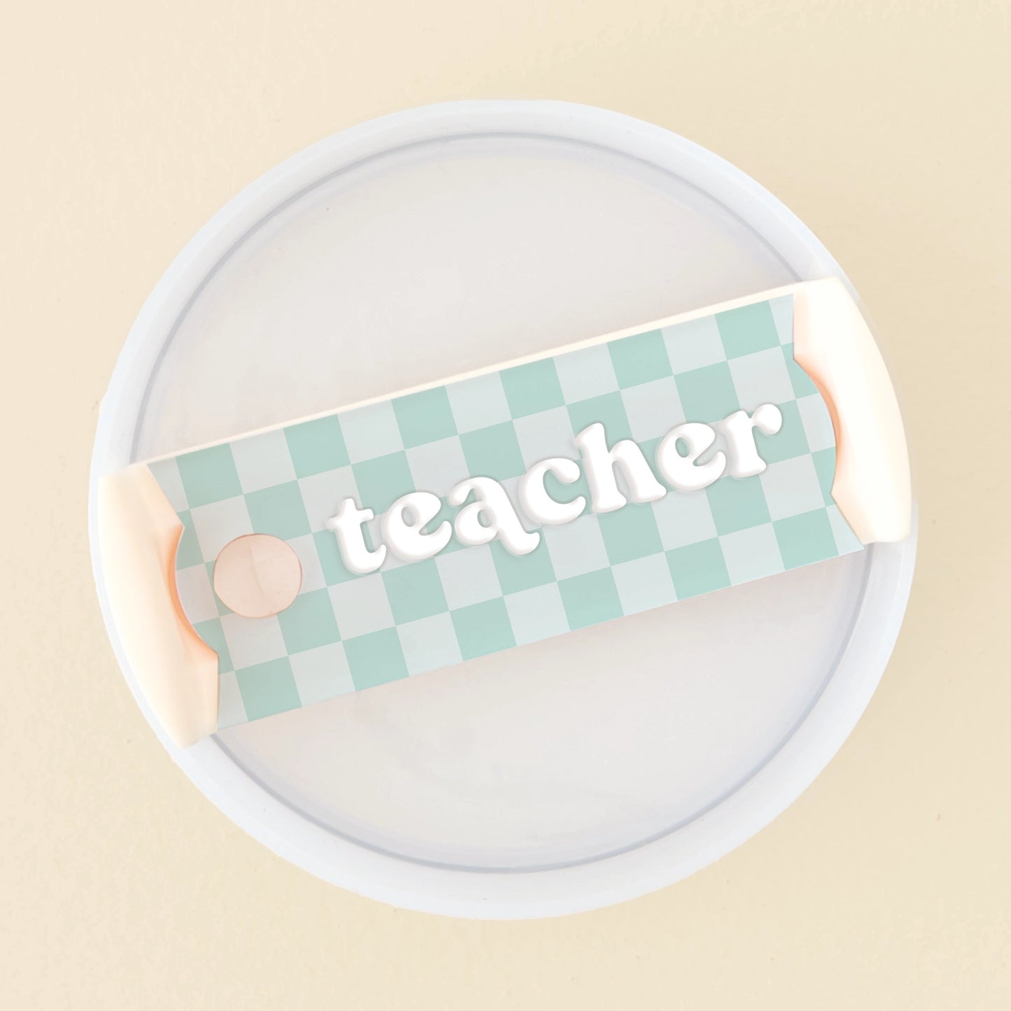 Teacher Tumbler Lid Tag