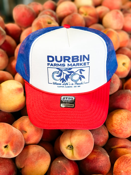 Durbin Farms Market Red, White, & Blue Hat