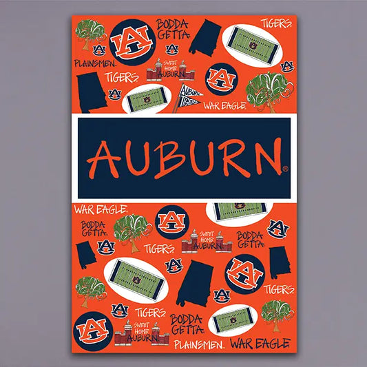 Auburn Icon Garden Flag