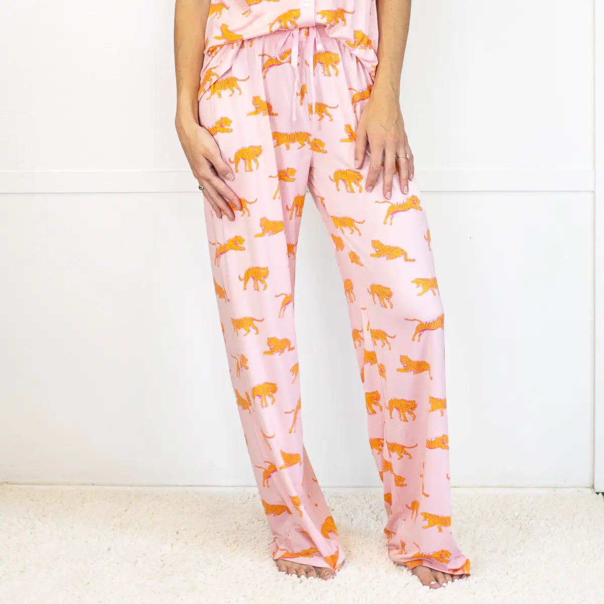 Tiger Walk Pants PJ Set